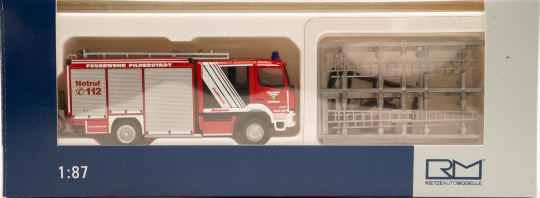 Rietze 72910 (1:87) – Mercedes-Benz Schlingmann Varus HLF Feuerwehr Fliderstadt 