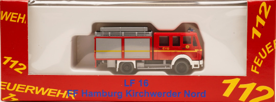 Rietze (1:87) – Mercedes-Benz LF 16 Feuerwehr Kirchwerder Nord Sondermodell 