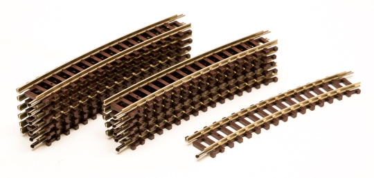Fleischmann 22225 (N) – 12x gebogenes Gleis R4 Radius 15° 