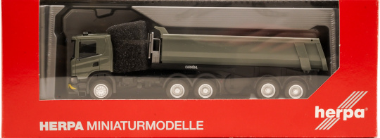 Herpa 316248 (1:87) – Scania CG 17 6x6 Rundmulden-Sattelzug 