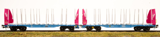 Sudexpress S657325 – Doppel-Holztransportwagen Sggmrrs der Innofreight Smart GigaWood 