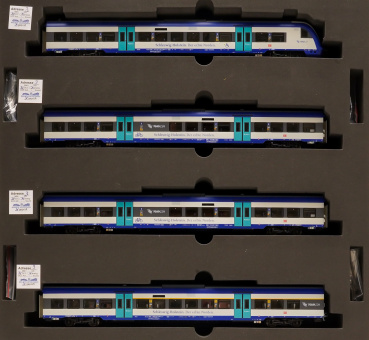 ASM 597103 (AC) – 4-teiliges Reisezugwagen-Set Marschbahn der DB AG, digital (DCC) & Innenbeleuchtung 
