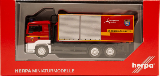 Herpa 096331 (1:87) – MAN TGS XL Wechsellader-LKW Feuerwehr Eschweiler / Städteregion Aachen 