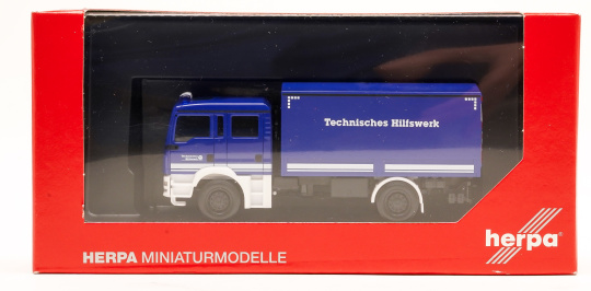 Herpa 098533 (1:87) – MAN TGM MzKW (Mehrzweckkraftwagen) THW 