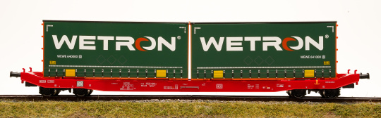 Mehano 28412 – Containertragwagen Sgkkms 698 der DB AG, WETRON 