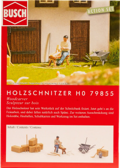 Busch 79855 (1:87) – Action Set: Holzschnitzer 