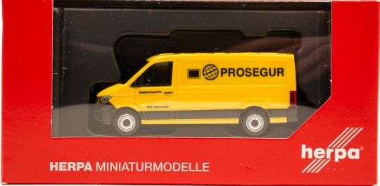 Herpa 097925 (1:87) – MAN TGE Kasten Flachdach Prosegur Werttransporte (Nordrhein-Westfalen/Ratingen) 
