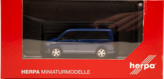 Herpa 096782-002 (1:87) – VW T6.1 Caravelle, deep ocean blue 