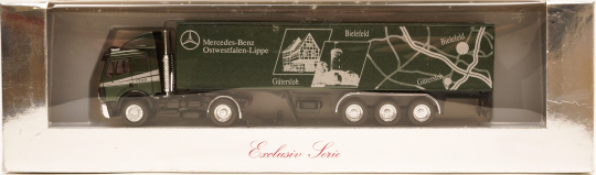 Herpa (1:87) – Mercedes-Benz Kofferauflieger Mercedes-Benz OWL  