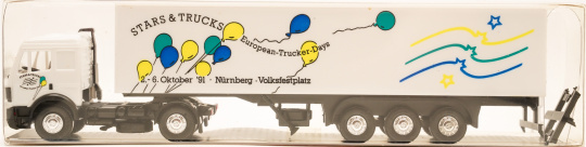 Albedo(1:87) – Mercedes-Benz Kofferauflieger Stars & Trucks  European- Trucker- Day  1991 