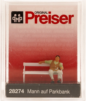 Preiser 28274 (1:87) – Mann auf der Parkbank 