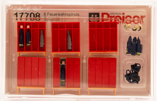 Preiser 17708 (1:87) – Feuerwehrspinte mit Zubehör 