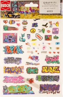 Busch 6035 (1:87) –  Graffiti zum Anreiben 