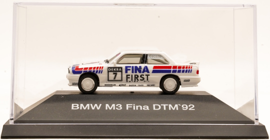 Herpa 80419419699 (1:87) – BMW M3 (E30) DTM 1992 Fina First Nr.7, Cecotto (BMW-Werbemodell) 