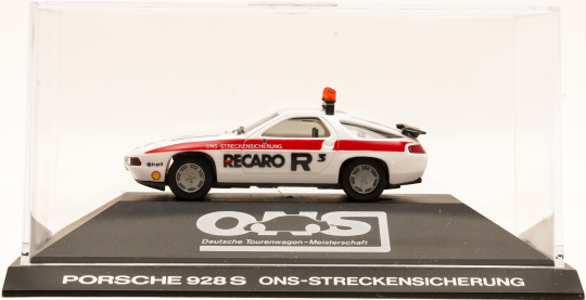Herpa 3510 (1:87) – Porsche 928 S4 "ONS Streckensicherung" weiß (DTM-Serie 1989) 