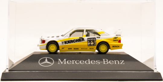 Herpa (1:87) – Mercedes-Benz 190E 2.5-16 Evolution II DTM 1991 MS-Kärcher Nr.23, van Ommen (Mercedes-Werbemodell) 