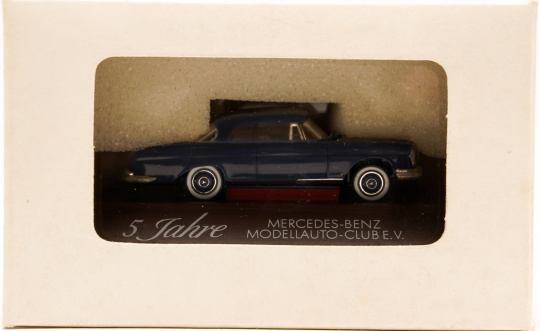Brekina (1:87) – Mercedes-Benz 280SE 3,5 Coupé blau 5 Jahre Mecedes-Benz Modellauto-Club E.V. 
