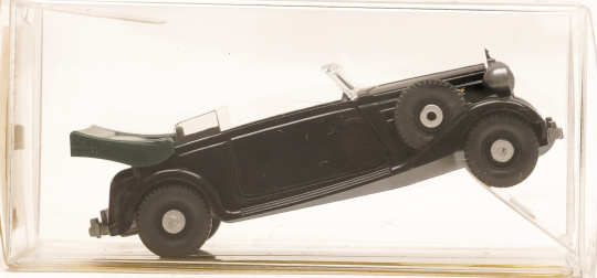 Wiking 82614 (1:87) – Modellauto Audi Front, Cabriolet, schwarz / dunkelgrün 