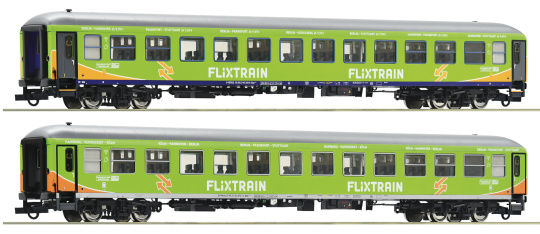 Roco 74193 – 2-teiliges Personenwagen-Set Bimz der Flixtrain 