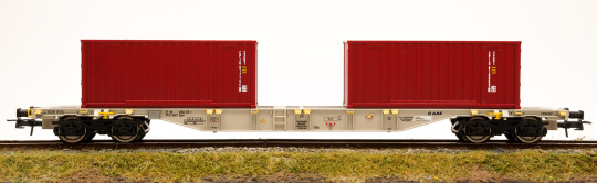 Roco 77345 (AC) – Containerwagen Sgns der AAE 