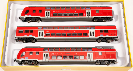 Brawa 44503 (AC) – 3-teiliges Doppelstock-Triebzug TWINDEXX VARIO -Regio DB Main-Spessart-Express- der DB AG 