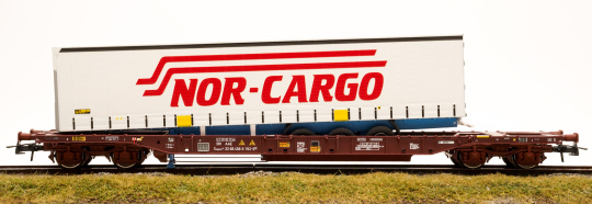 Roco 76222 – Taschenwagen Sdgmns 33 -Nor-Cargo-  der Ahaus-Alstätter Eisenbahn AG (AAE), 