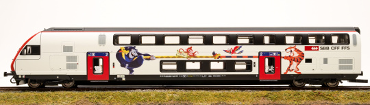 Roco 74719 (AC) –  2. Klasse Doppelstock-Steuerwagen Bt IC2020 der SBB , digital (DCC/MM)  