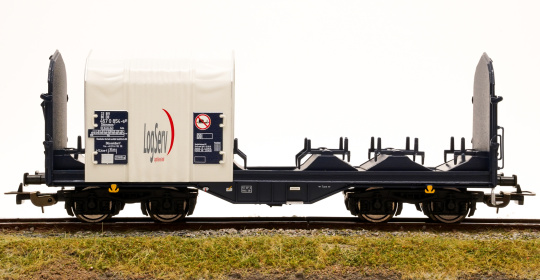 Piko 54396-4 – Schiebeplanenwagen Shimmns der LogServ, eingestellt bei der DB AG 
