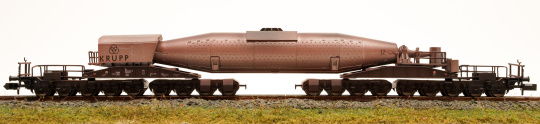 Minitrix 15553 – Torpedopfannenwagen KRUPP der DB, patiniert 