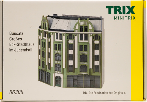 Minitrix 66309 – Bausatz Großes Eck-Stadthaus im Jugendstil 