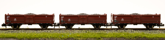 Fleischmann 820530 (N) – 3-teiliges Kohlewagen-Set Omm52 der DB 