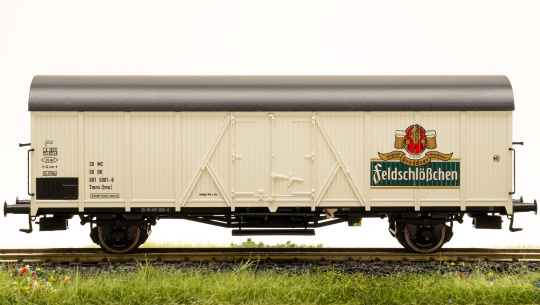 Brawa 47636 – Kühlwagen Tmno (Imo) Feldschlösschen AG der (D)DR 