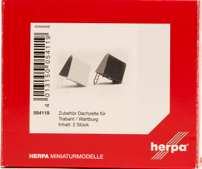 Herpa 054119 (1:87) – Zubehör Dachzelt für Trabant/ Wartburg 