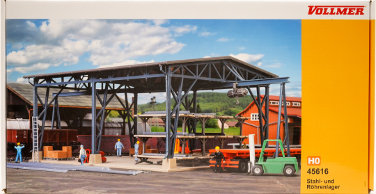 Vollmer 45616 (1:87) – Stahl- und Röhrenlager, Bausatz 