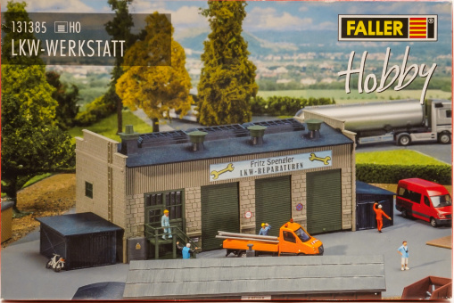 Faller 131385 (1:87) – LKW Werkstatt, Bausatz 