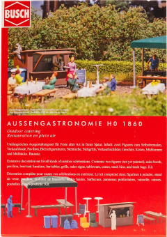 Busch 1860 (1:87) – Außengastronomie, Bausatz 