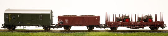 Roco 76166 (AC) – 3-teilges Güterwagen-Set Höllental der DB 