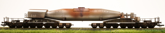 Trix 23967 – Torpedopfannenwagen eingestellt bei der DB, professionell gealtert, Betriebs-Nr. 215 