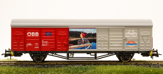 Roco 75873 (AC) – Gedeckter Güterwagen Fahrradwagen Gbkks der ÖBB 