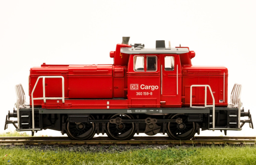 Märklin 37649 – Rangier-Diesellok BR 360 der DB AG Cargo, digital (MM) & Telex-Kupplungen & Glockenankermotor 