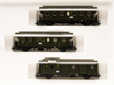 Märklin 43137 – 3-teiliges Personenwagen-Set Donnerbüchsen der DRG 