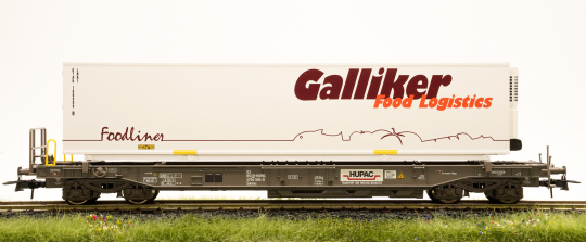 Roco 76743 – Taschenwagen Sdkmms -Galliker- der SBB 