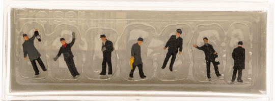 Preiser 79147 (N) – BW- und Rangierpersonal der DB, 7 Figuren 