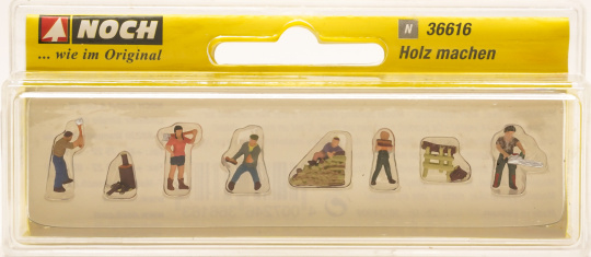 Noch 36616 (N) – Holz machen, 6 Figuren + Zubehör 