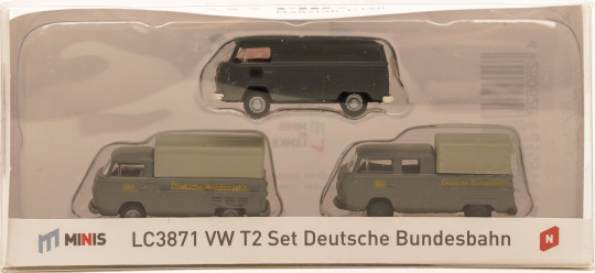 Lemke LC3871 (N) – 3er Set VW T2, Deutsche Bundesbahn 