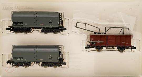 Minitrix 15136 – 3-teiliges Güterwagen-Set Ölbetankung der DB 