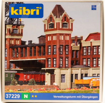 Kibri 37229 (N) – Bausatz Verwaltungsturm mit Übergänge 