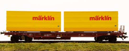 Märklin 47442 – Taschenwagen mit Wechselaufbauten -Märklin- der DB AG 