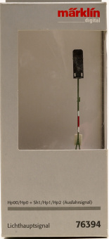 Märklin 76394 – Lichthauptsignal (Ausfahrsignal), Hp00, Hp1, Hp2 und Hp0/Sh1  