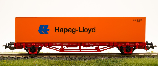 Piko 27726 (AC) – Containertragwagen Lgs 579 der DB Cargo, Container Hapag-Lloyd 